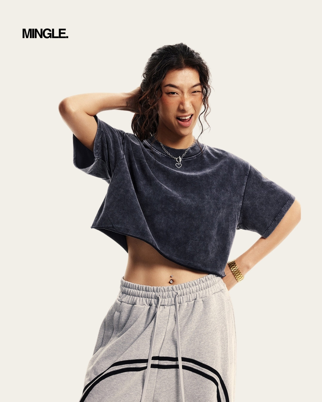 WOMEN WASHED CROP TOP (II)