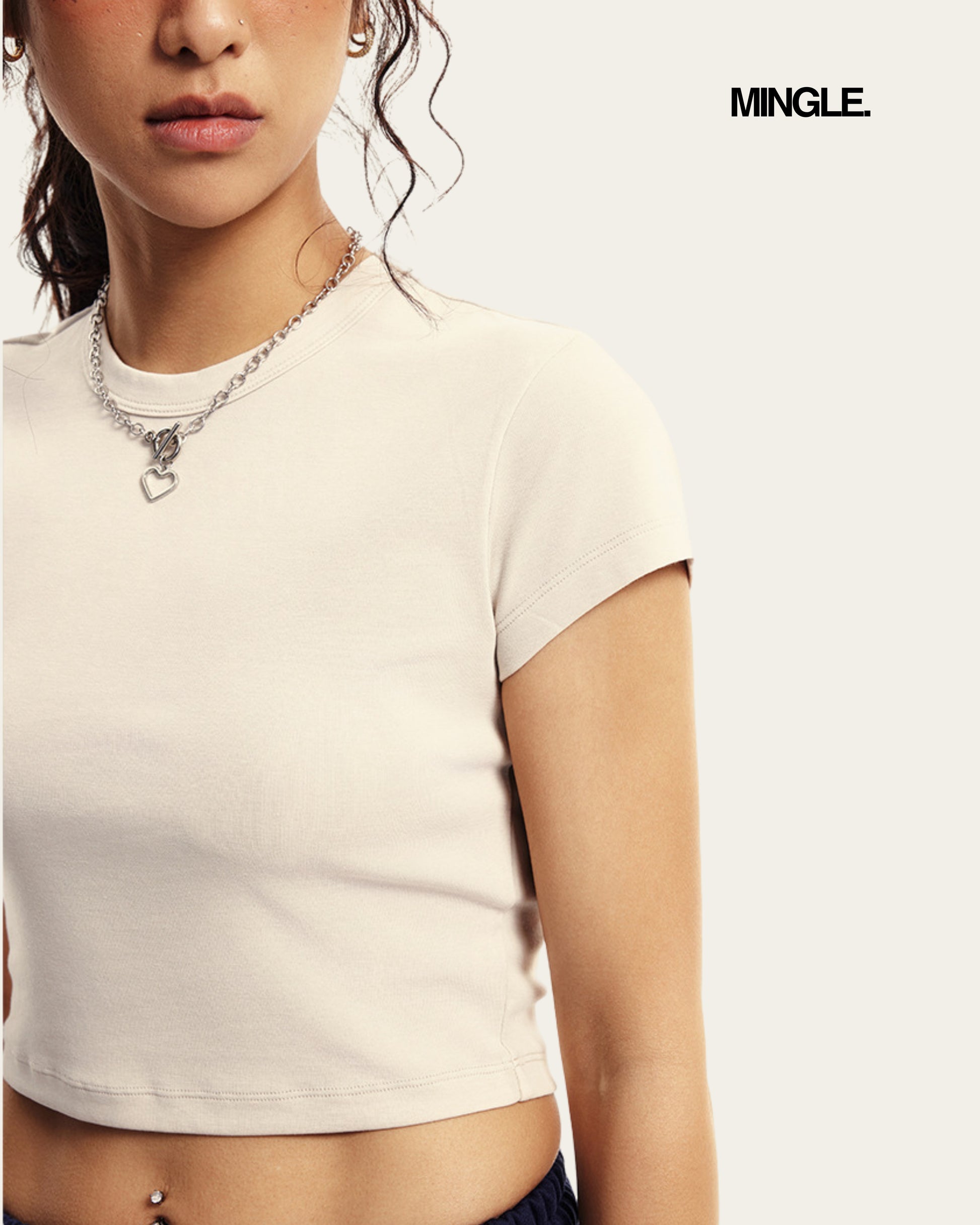 WOMEN SLIM FIT CROP TOP
