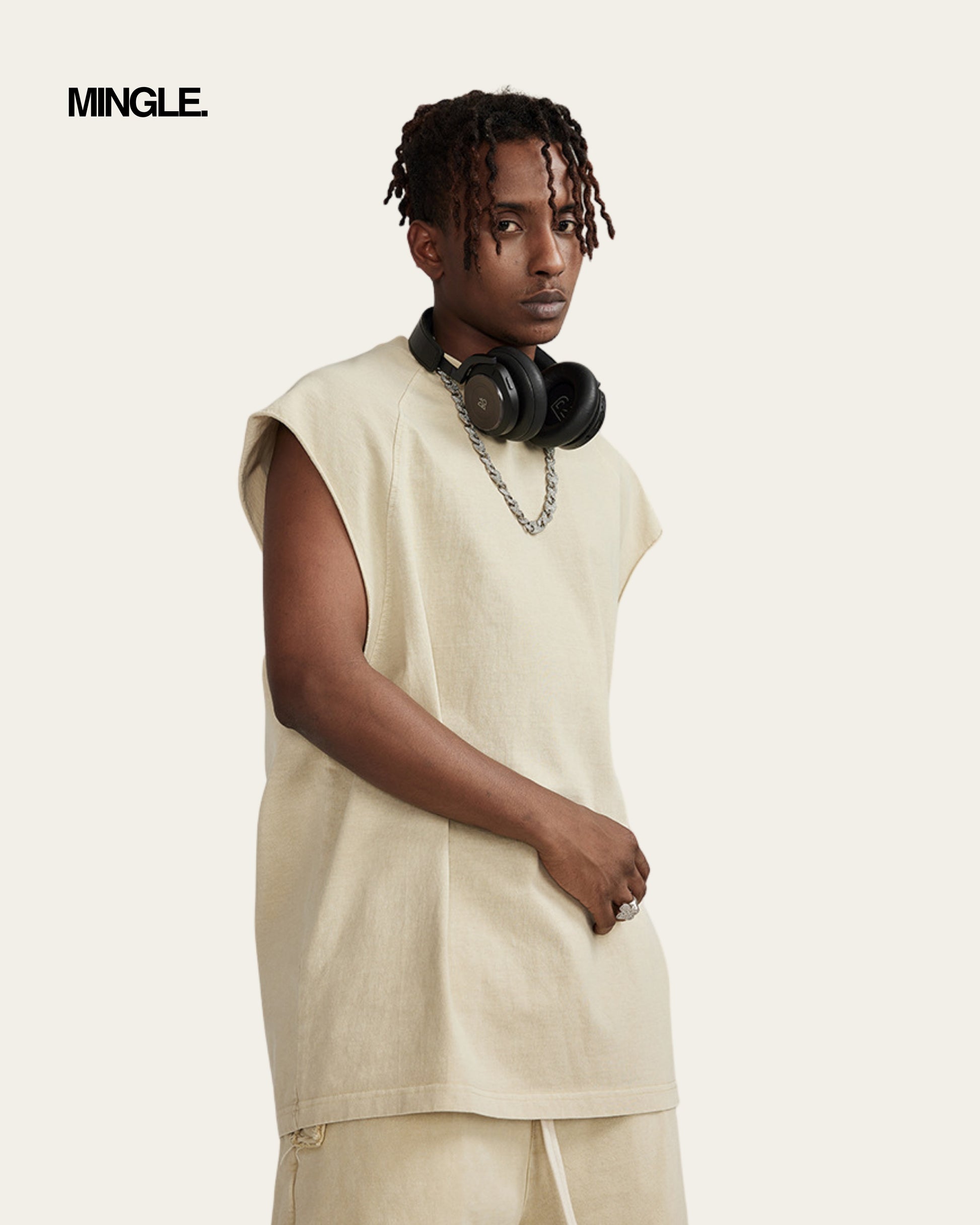 DROP SHOULDER TANK TOP