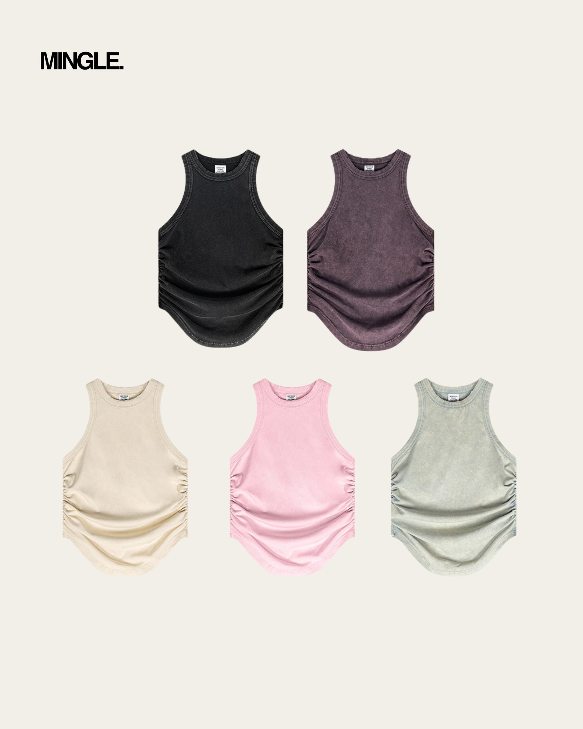 WOMEN PLEATED VEST