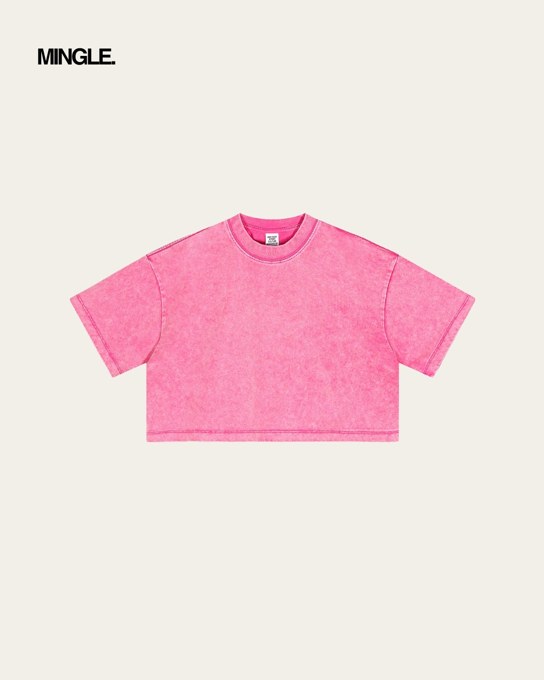 WOMEN WASHED CROP TOP (I)