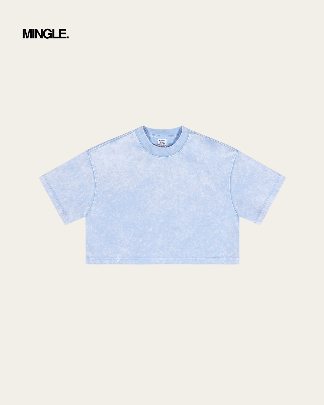WOMEN WASHED CROP TOP (I)