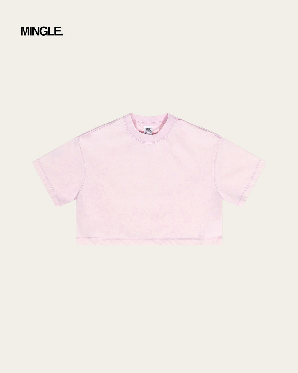 WOMEN WASHED CROP TOP (I)