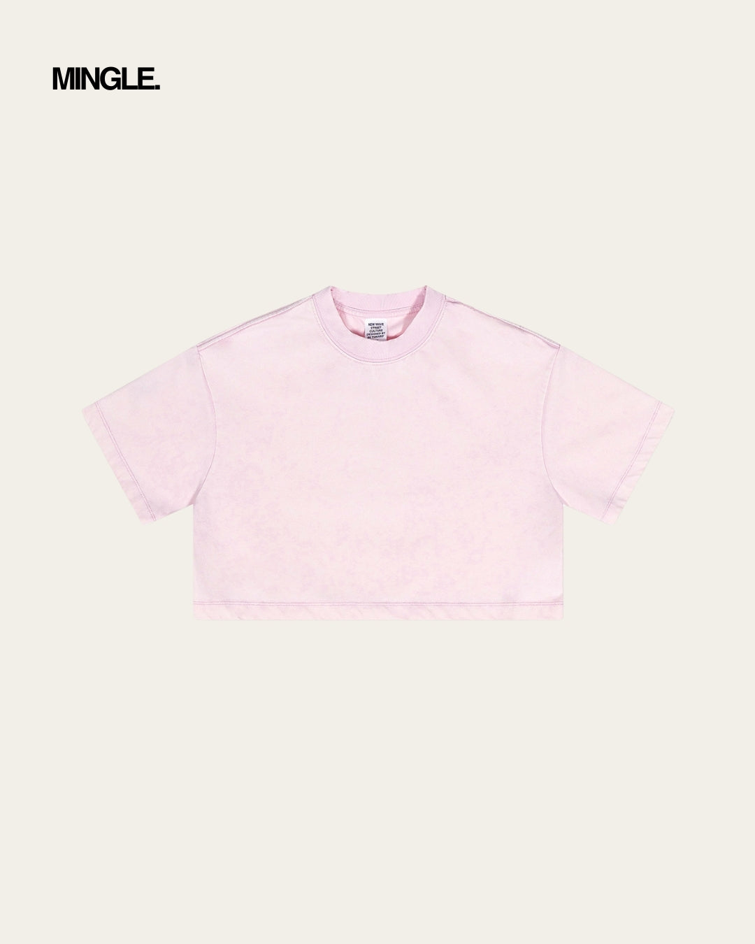 WOMEN WASHED CROP TOP (I)