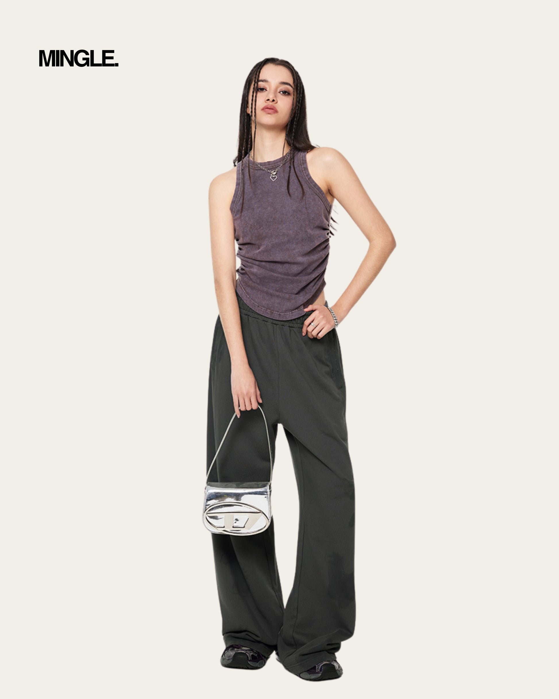WOMEN PLEATED VEST
