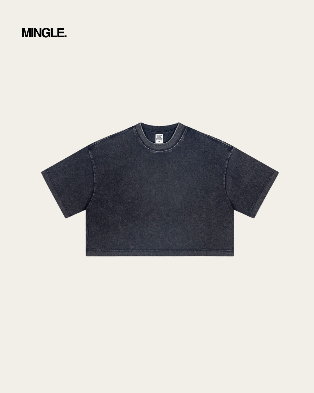 WOMEN WASHED CROP TOP (II)