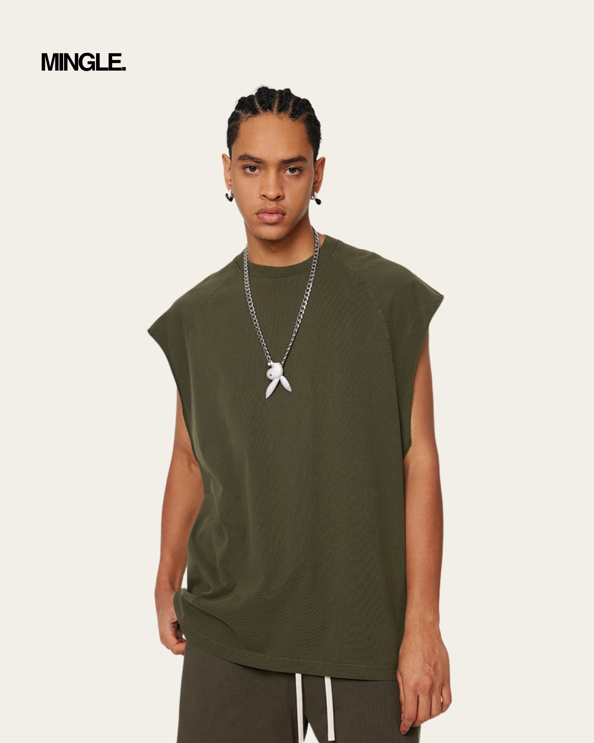 DROP SHOULDER TANK TOP