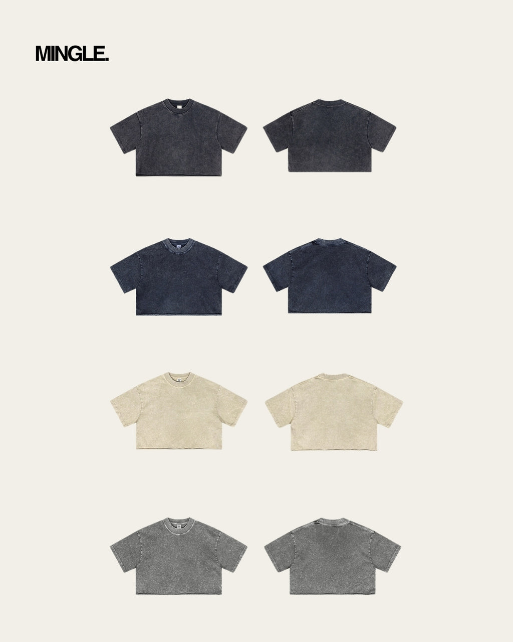 WOMEN WASHED CROP TOP (II)