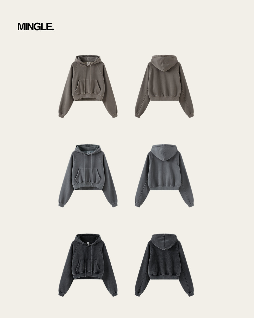 WOMEN CROP HOODIE