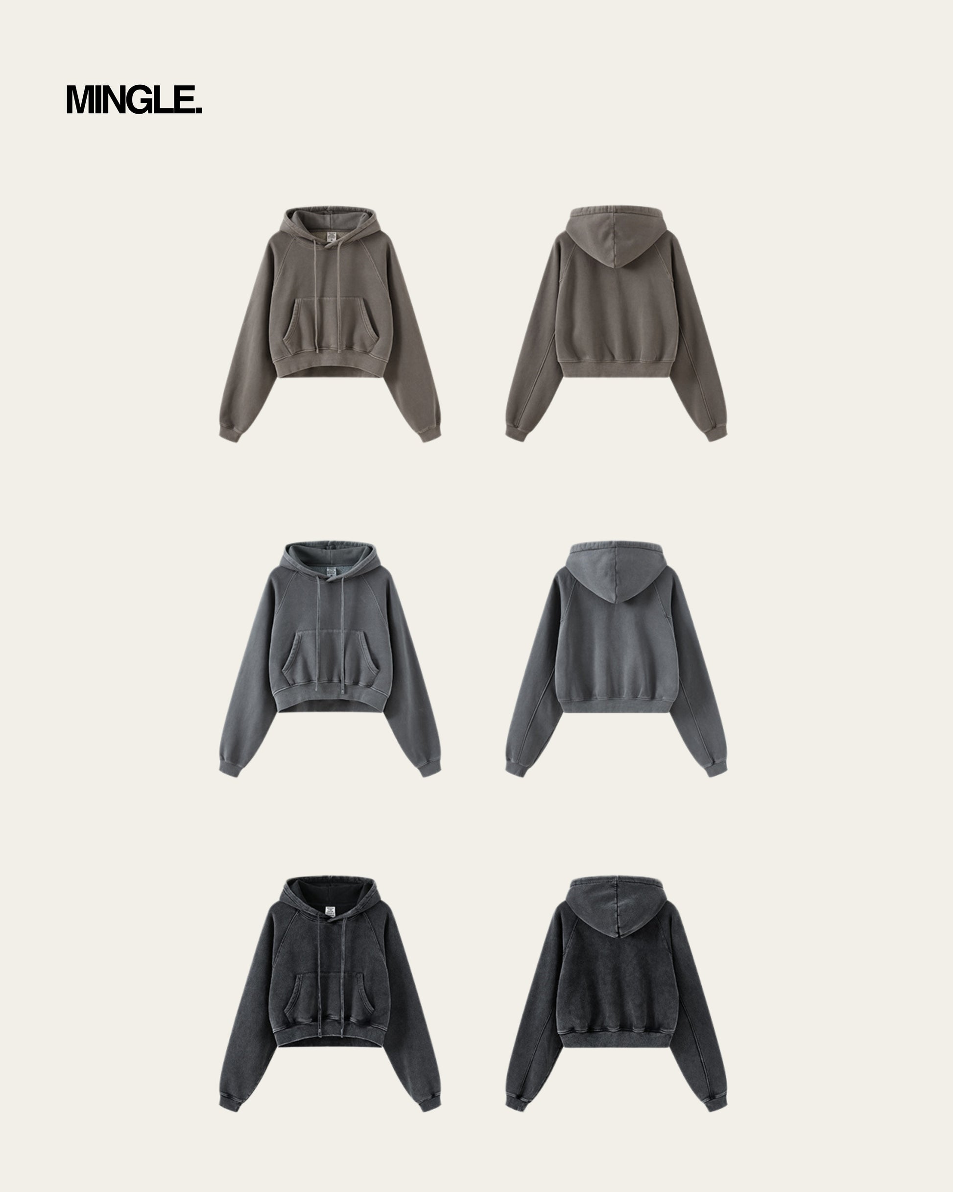 WOMEN CROP HOODIE