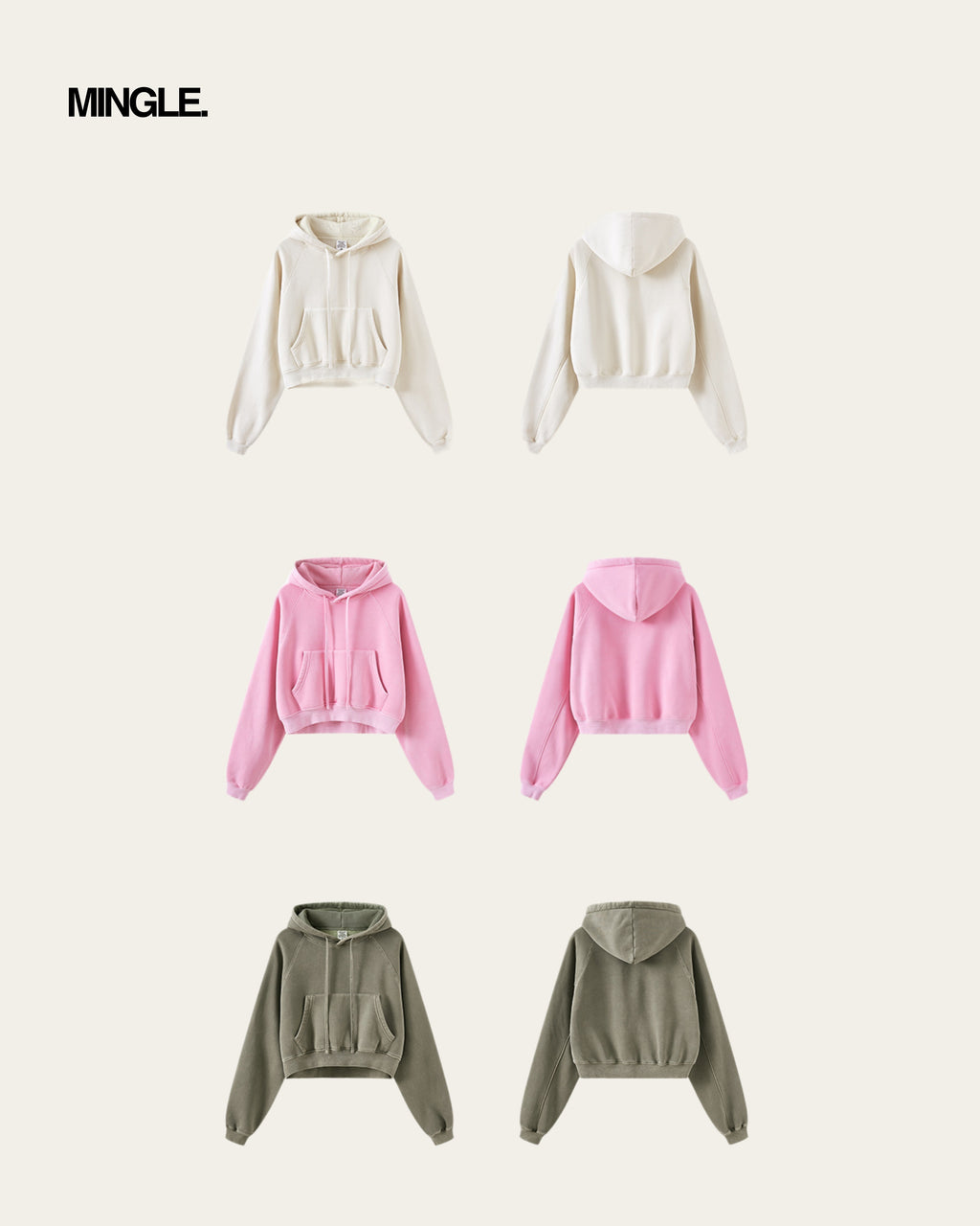 WOMEN CROP HOODIE