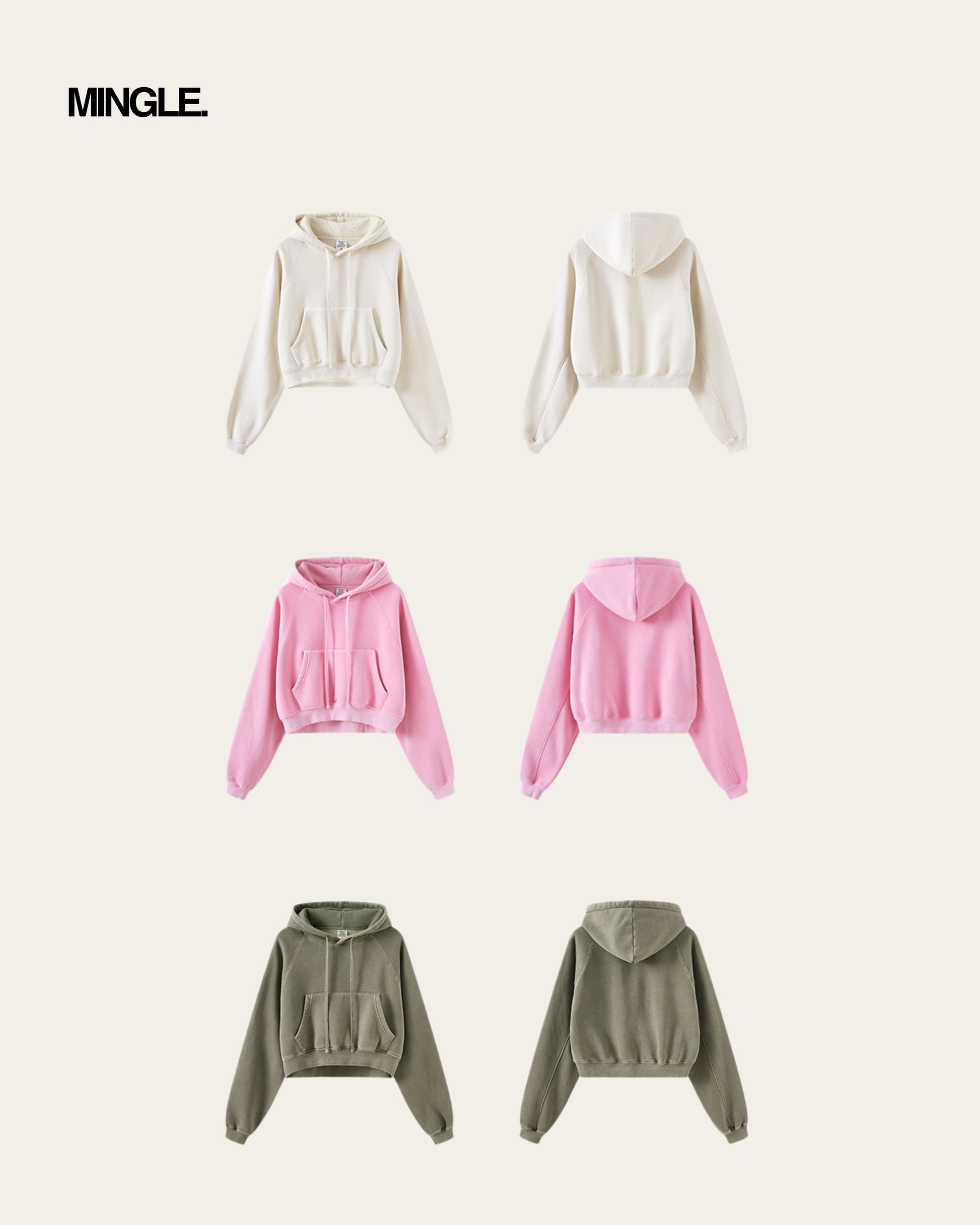 WOMEN CROP HOODIE